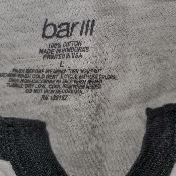 Bar III nightlife baseball tee - Picture 2 of 2